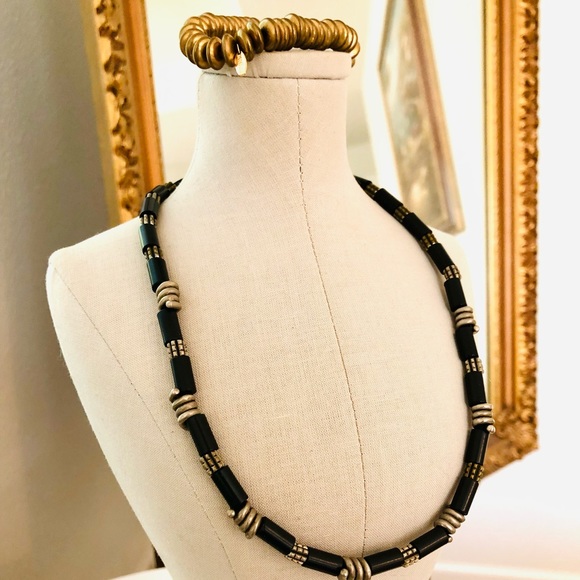 Vintage Jewelry Vintage Panama Jack Necklace And Serafina Brass